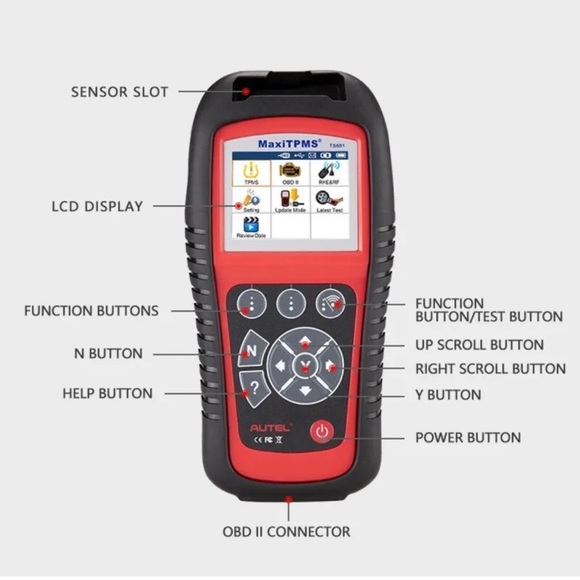 Autel MaxiTPMS TS601 TPMS Diagnostic Tool Tyre Sensor Pressure Car Scanner - Picture 11 of 13